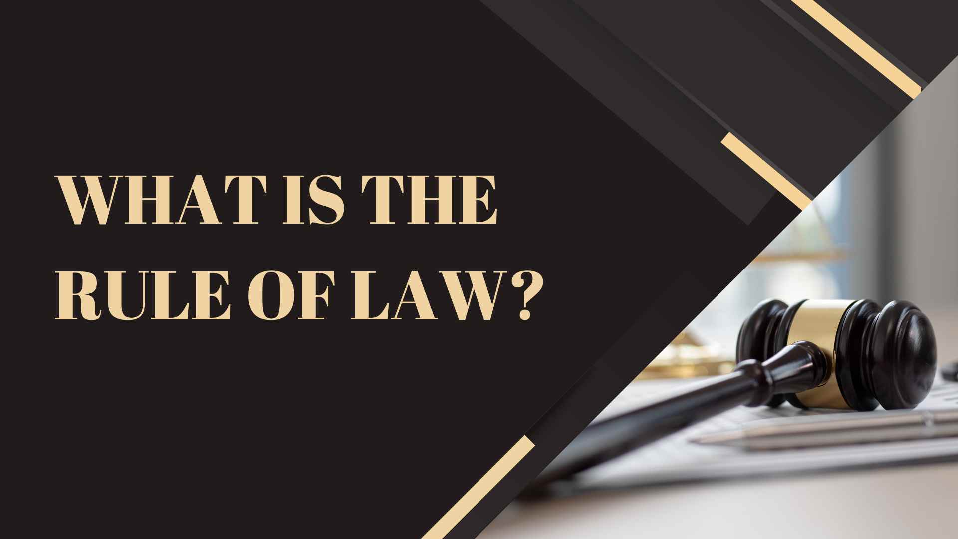 What is the Rule of Law?